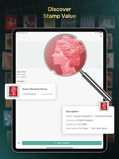 Screenshot of Stamp Value Stamp Identifier
