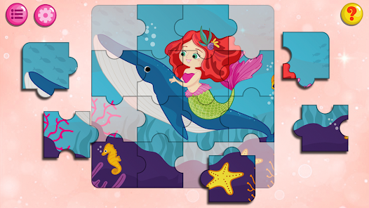 Quebra-Cabeça da Princesa Sereia no Jogos Educativos Grátis para