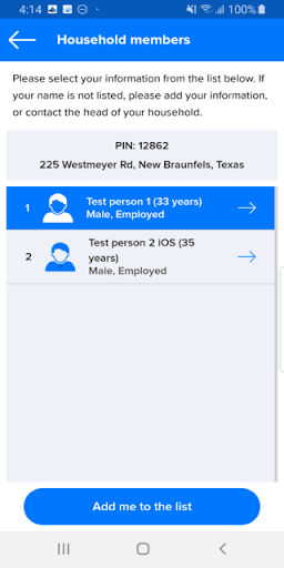 Household Travel Survey Screen 2