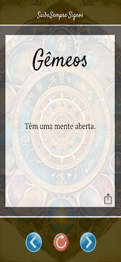 Android application SaibaSempre Signos screenshort