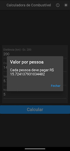 CALCULADORA COMBUSTÍVEL Screen 3