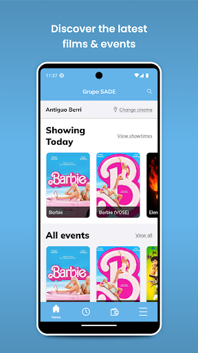 Android application Cines GrupoSade screenshort