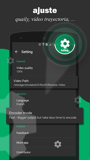 Capture 7 vídeo inverso al revés android