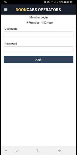 DoonCabs Operators Screen 3