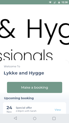 Android application Lykke and Hygge screenshort