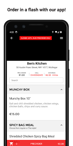 Android application Ben's Kitchen screenshort