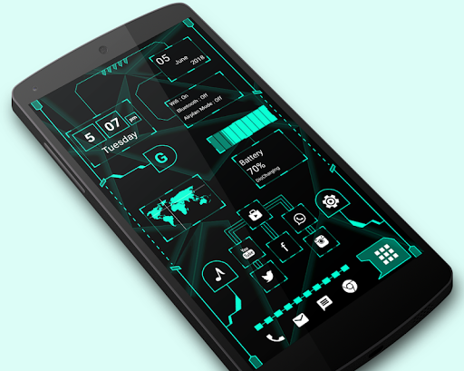 Screenshot of Hi-tech Launcher 2023 -AppLock