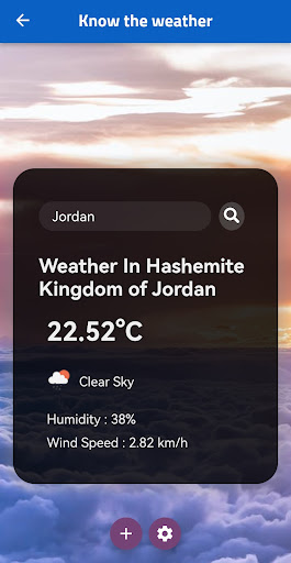 Know the weather Screen 2