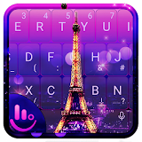 Purple Eiffel Tower Keyboard Theme icon