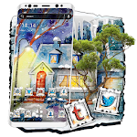 Cover Image of Download Winter Cottage Theme  APK