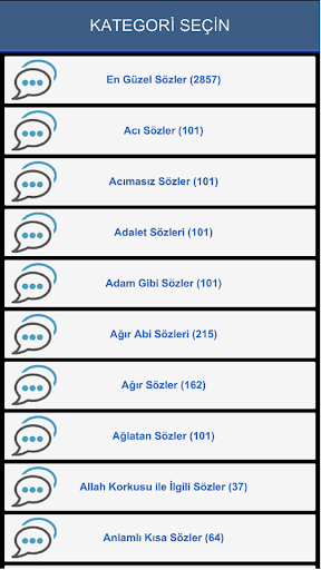 Android application Resimli Sözler screenshort