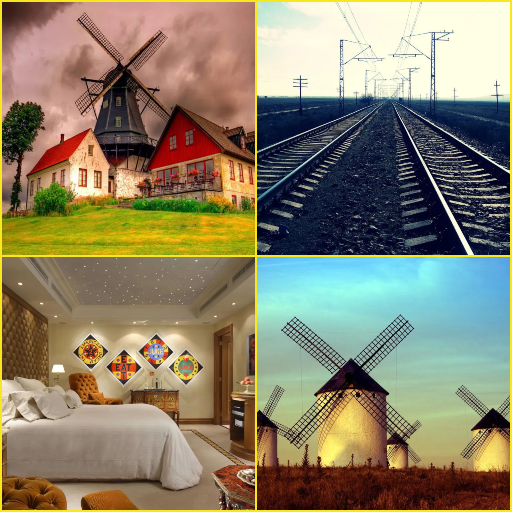 Rail Road, Room, Windmill Wallpapers