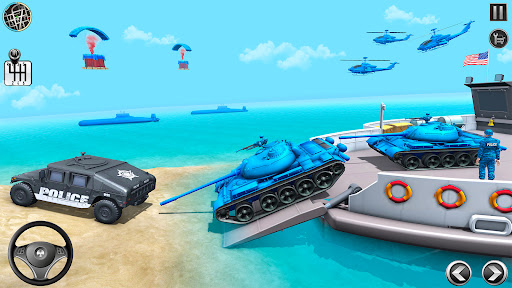 Police Vehicle Car Parking 3D Screen 3