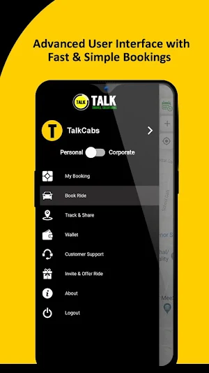 Talk - Book Cab, Taxi, Bike & Scooty Nearby You screenshot 2
