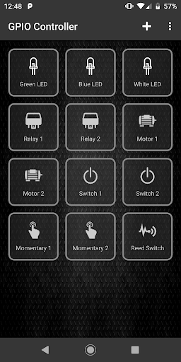 Android application GPIO Controller screenshort