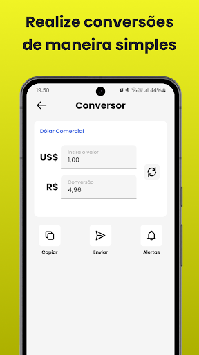 Dólar Atual: Conversor, Widget Screen 2