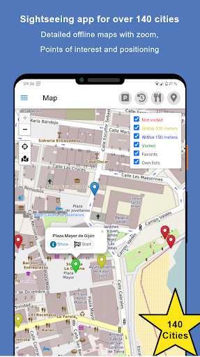 Android application Sightseeing Gijón screenshort