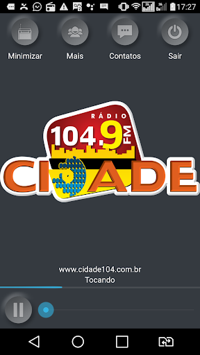 Android application Rádio Cidade 104,9 - Pontes e screenshort