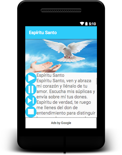 Android application Espiritu Santo screenshort