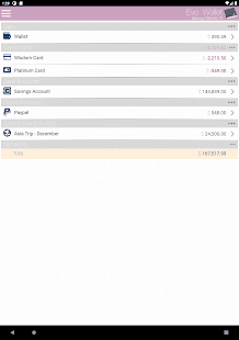 ภาพหน้าจอ EvoWallet MoneyTracker Premium