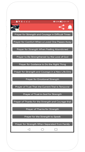 Prayers for Strength - courage Screen 2