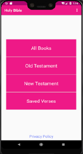Android application Offline Audio Bible (Ten Versi screenshort
