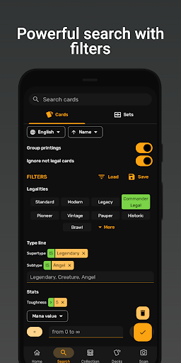 Screenshot of ManaBox