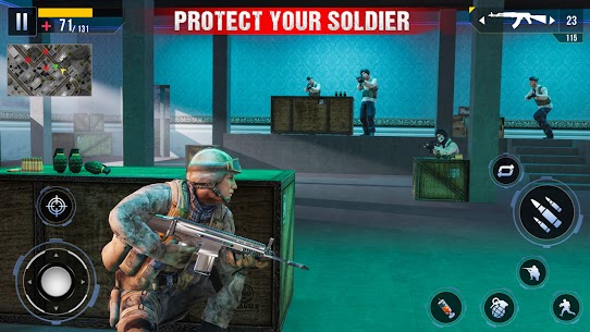 Real Commando Secret Mission MOD APK (God Mode, Enemy Cant Attack) 13