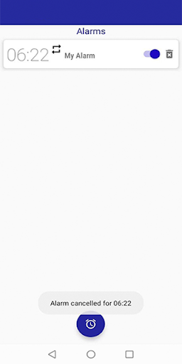 Android application Ordinary Alarm Clock. screenshort