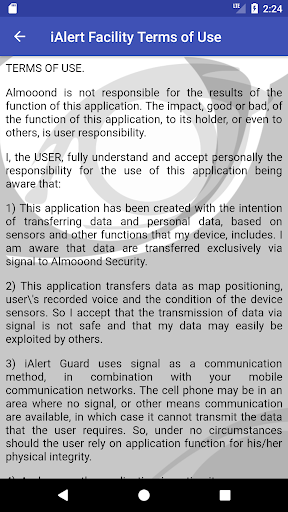 iAlert Facility Screen 3