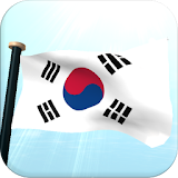 South Korea Flag 3D Free icon