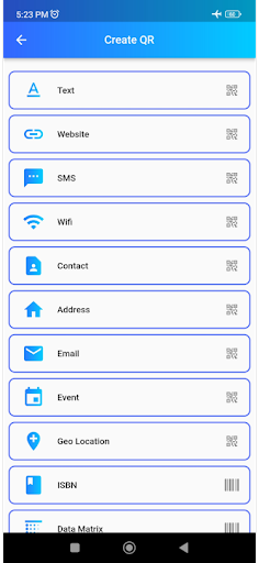 QR Manager Screen 2
