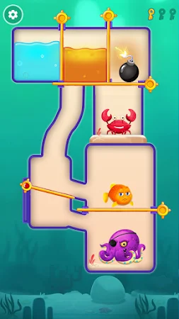 Game screenshot 魚を救う-ピンゲームを引くさかなげーむ hack