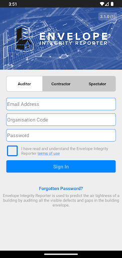 Android application Envelope Integrity Reporter screenshort