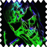 Sparkling skull Live WP icon
