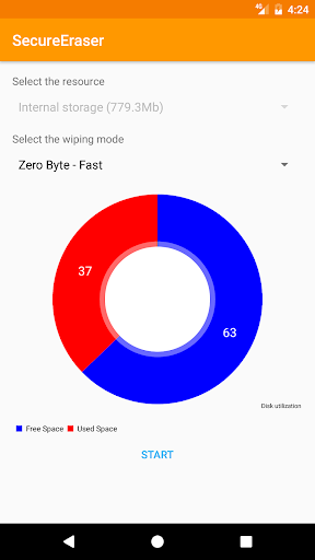 Android application SecureEraser screenshort