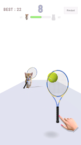 Meme Tennis Cat 1.0.3 APK + Mod (Unlimited money) إلى عن على ذكري المظهر
