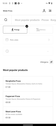 Mister Pizza Screen 3
