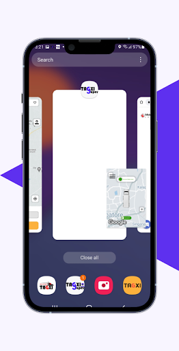 Android application Taxi Maxi screenshort