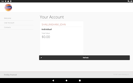 FireSky Financial Screen 3