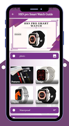 HK9 pro Smart Watch Guide Screen 2