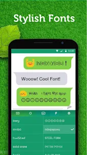 Green Keyboard Theme - Emoji&G