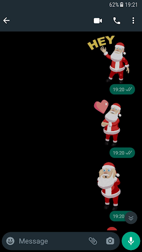 Android application Santa Stickers WAStickerApps screenshort