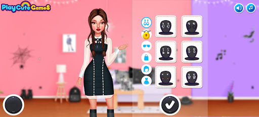 Wednesday Dress Up Girl Game 3 Screen 3