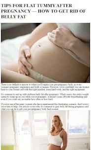 How to Lose Pregnancy Belly