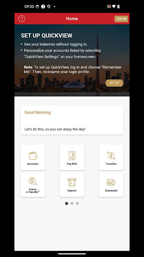 Android application WealthONE Bank Mobile App screenshort