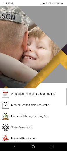 Android application MONG Family & Warrior Support screenshort