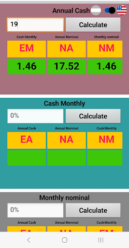 interest rate converter Screen 3