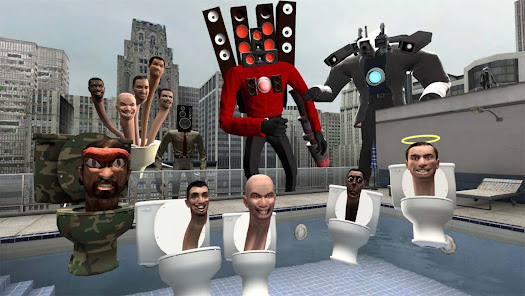 Toilet Monster Battle War 1.3 APK + Mod (Unlimited money) untuk android