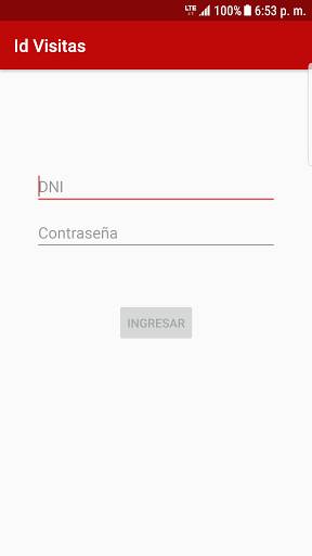 Android application Id Visitas screenshort